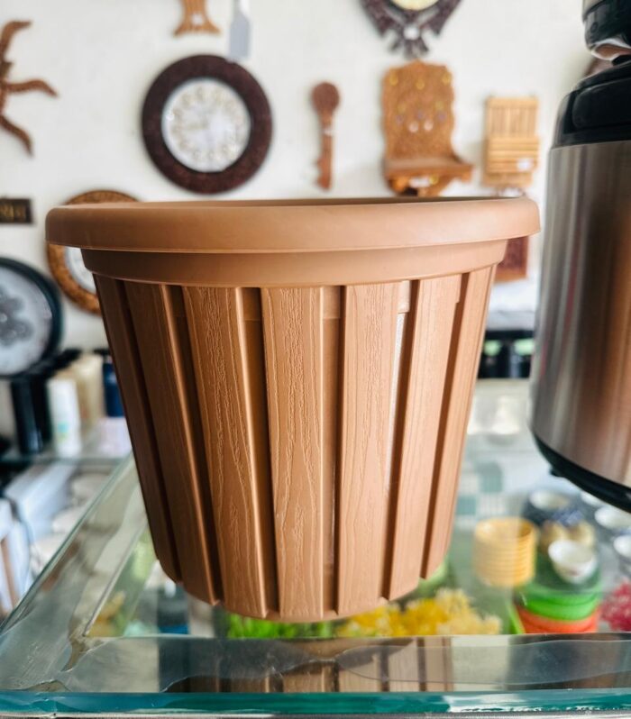 Premium Brown Plastic Flower Pot