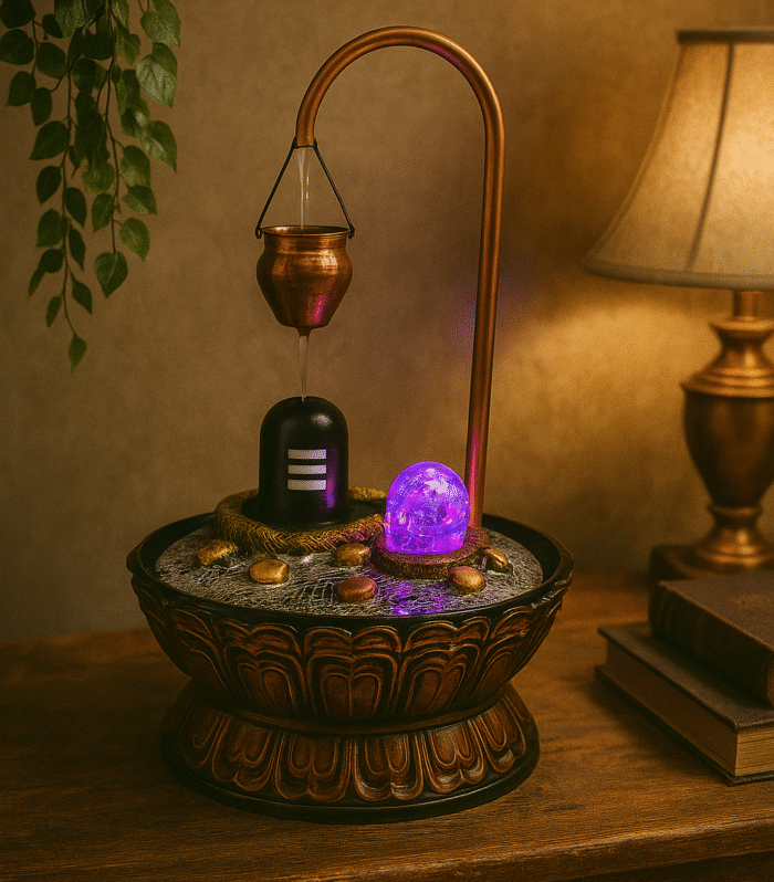 Decorative Tabletop Indoor Water Fountain with LED Light