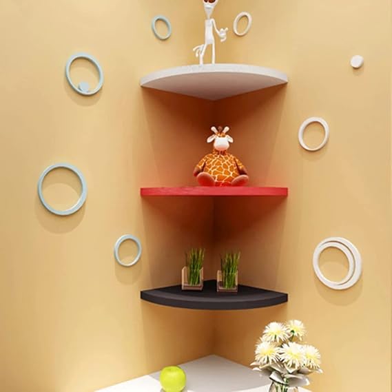 Floating Triangle Wooden Wall Slabs - Set of 3